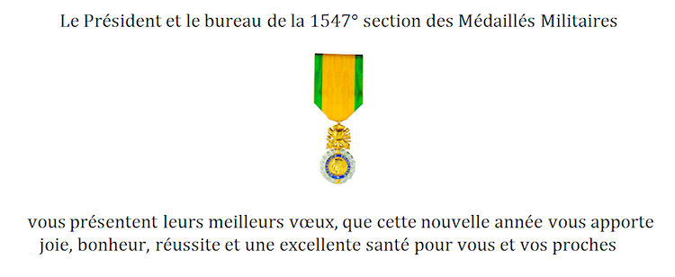 voeux médaillés militaires 1547 section